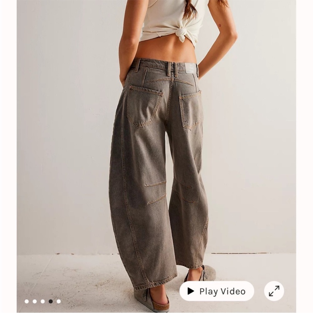 NWT We The Free Good Luck Mid-Rise Barrel Jeans
